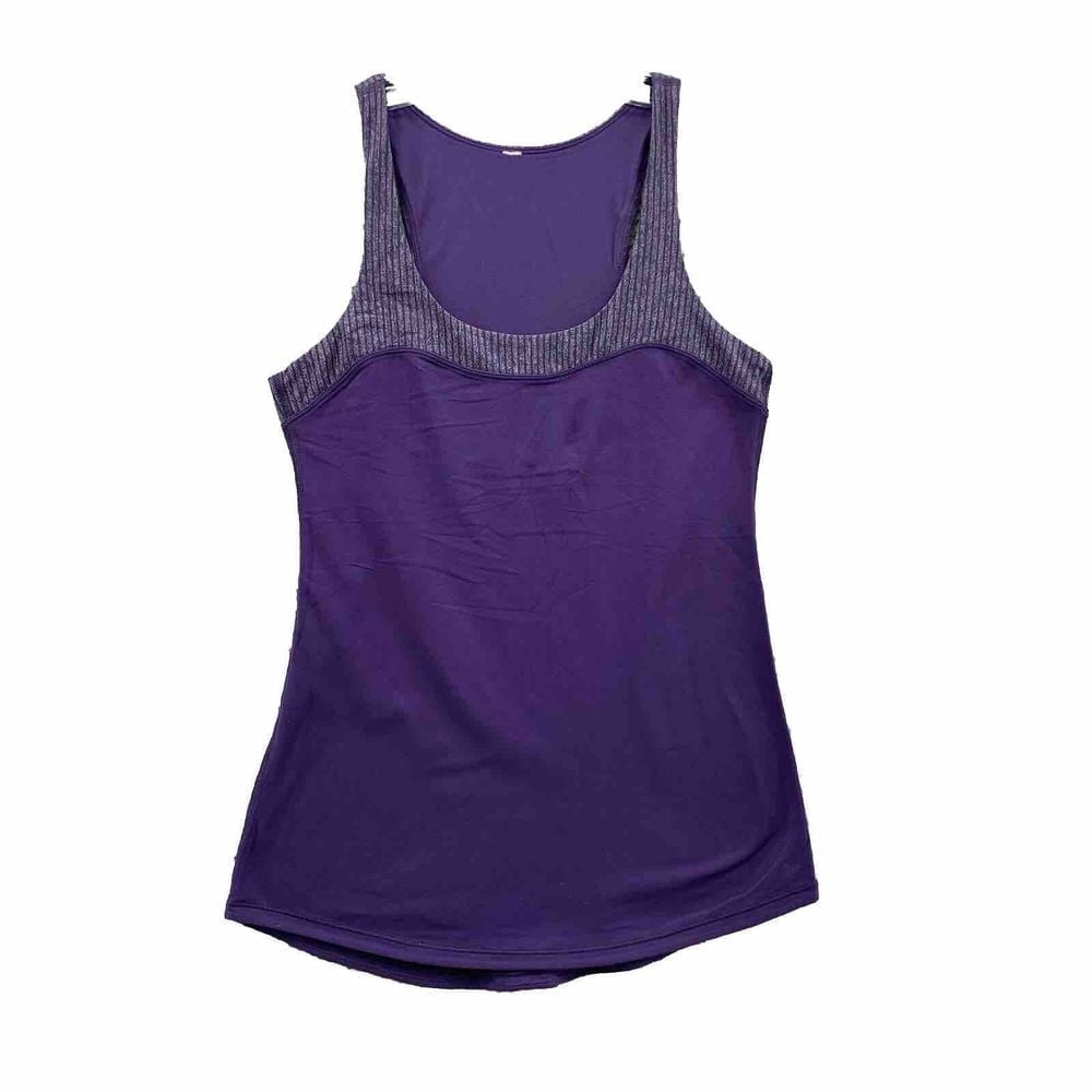 Lululemon Tank Top Women's Shirt 8 Purple Running Yoga Gym Y2k Tenniscore Sports