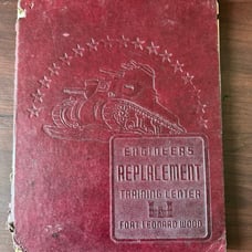 1940s WWII US Army Engineers Replacement Training Center Fort Leonard Wood Book