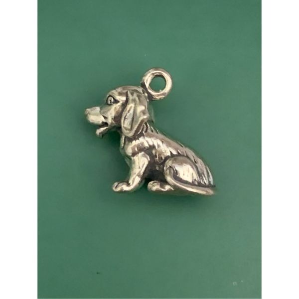 Puppy Dog Sterling Silver Jewelry Charm #family pet