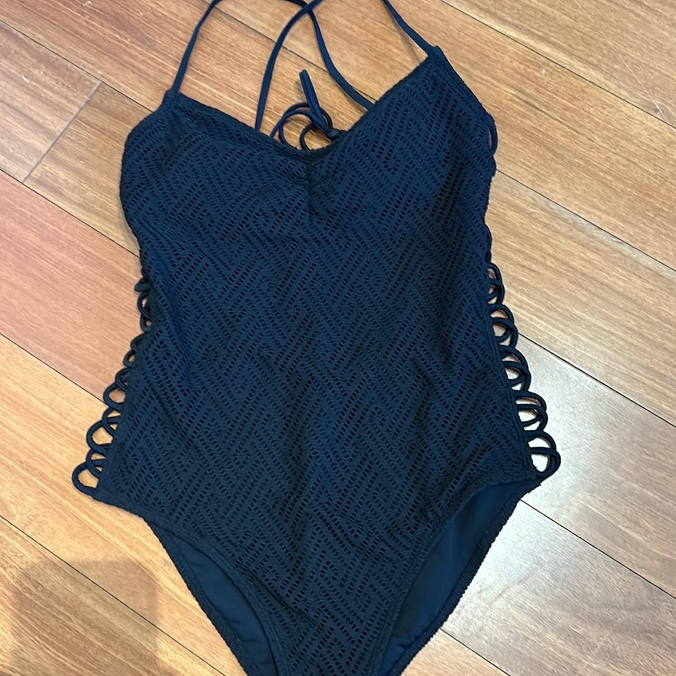 Malibu Black Cut Out Swimsuit