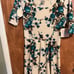 Lularoe large Nicole dress vintage unicorn white blue floral NWT