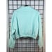 Disney Mickey Mouse Welcome Friends Crop Pullover Women L Turquoise 1/4 Zip