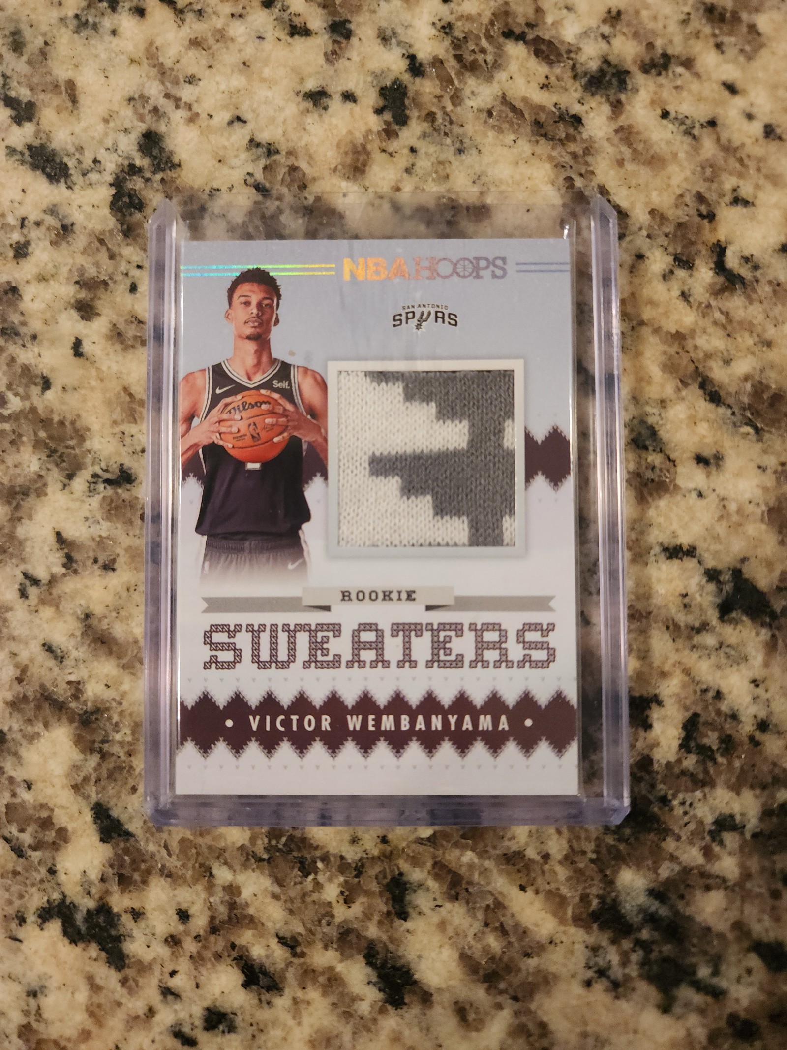 2023-24 Panini NBA Hoops - Victor Wembanyana Rookie Sweater Memorabilia Card
