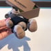 Burberry teddy bear keychain pendant