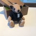 Burberry teddy bear keychain pendant