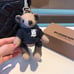 Burberry teddy bear keychain pendant