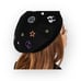 Rare: new Valfré ☻ Saturn Embroidered Wool Beret ☻ Black ☻ 1SFA Limited Ed