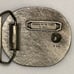 Indiana Metal Craft ~ Vintage (1977) ~ Skiing/Skier ~ Red/White ~ Belt Buckle