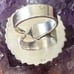 Obsidian, sheen, smoky topaz, 925 adjustable ring