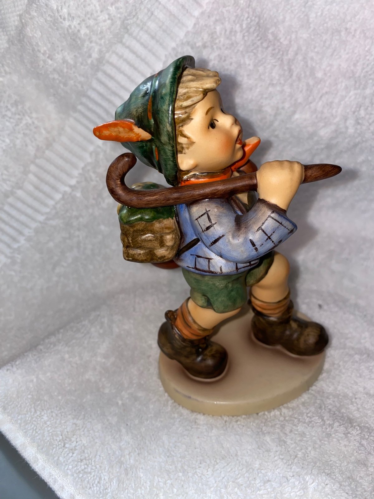 The Runaway #327 TMK5 Over Glaze Vintage MI Hummel Figurine