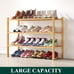 NEW 3-Tier Bamboo Shoe Rack Storage Organizer