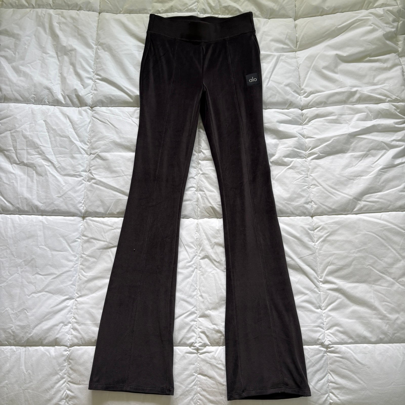 Alo Flare Velour Pants Size Small