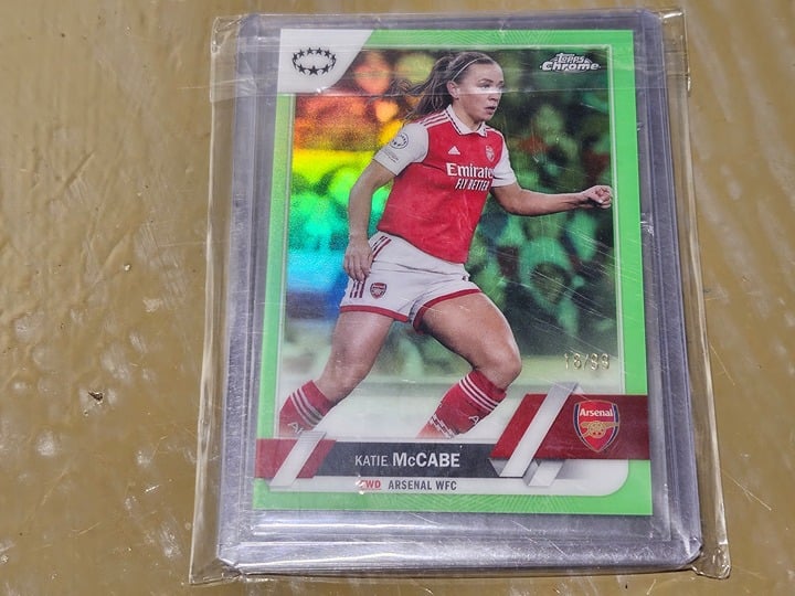 Katie McCabe Topps Chrome GREEN 16/99 Arsenal #33