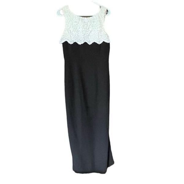 Vintage Scott McClintock Dress, Vintage 1980s Vintage Formal Black Evening Gown