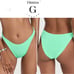 HUNZA G Seersucker Bikini Bottoms OS