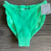 HUNZA G Seersucker Bikini Bottoms OS