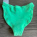 HUNZA G Seersucker Bikini Bottoms OS