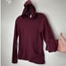 Lululemon Burgundy Long Sleeve Front Pocket Hooded Shirt 4