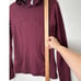 Lululemon Burgundy Long Sleeve Front Pocket Hooded Shirt 4