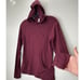 Lululemon Burgundy Long Sleeve Front Pocket Hooded Shirt 4