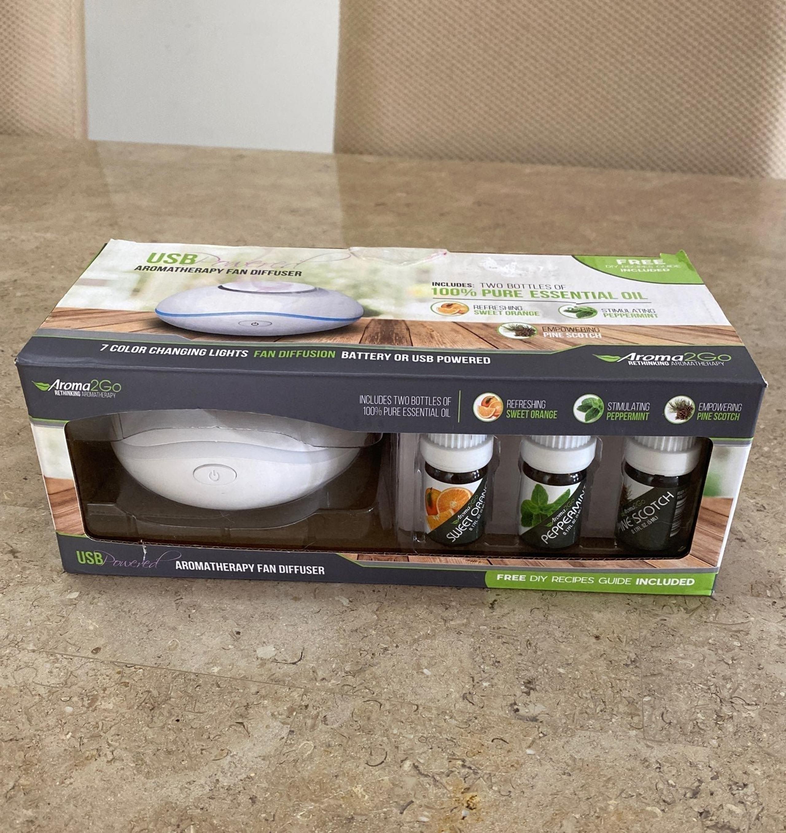 USB POWERED AROMATHERAPY FAN DIFFUSER