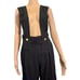 Vintage 80s Leger Black Preppy Punk Wide-Leg Madonna Look Jumpsuit, Sz Small