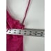 Express Vintage Y2K 100%Silk Pink Barbie Halter Ruffle Top Size 8 Sexy