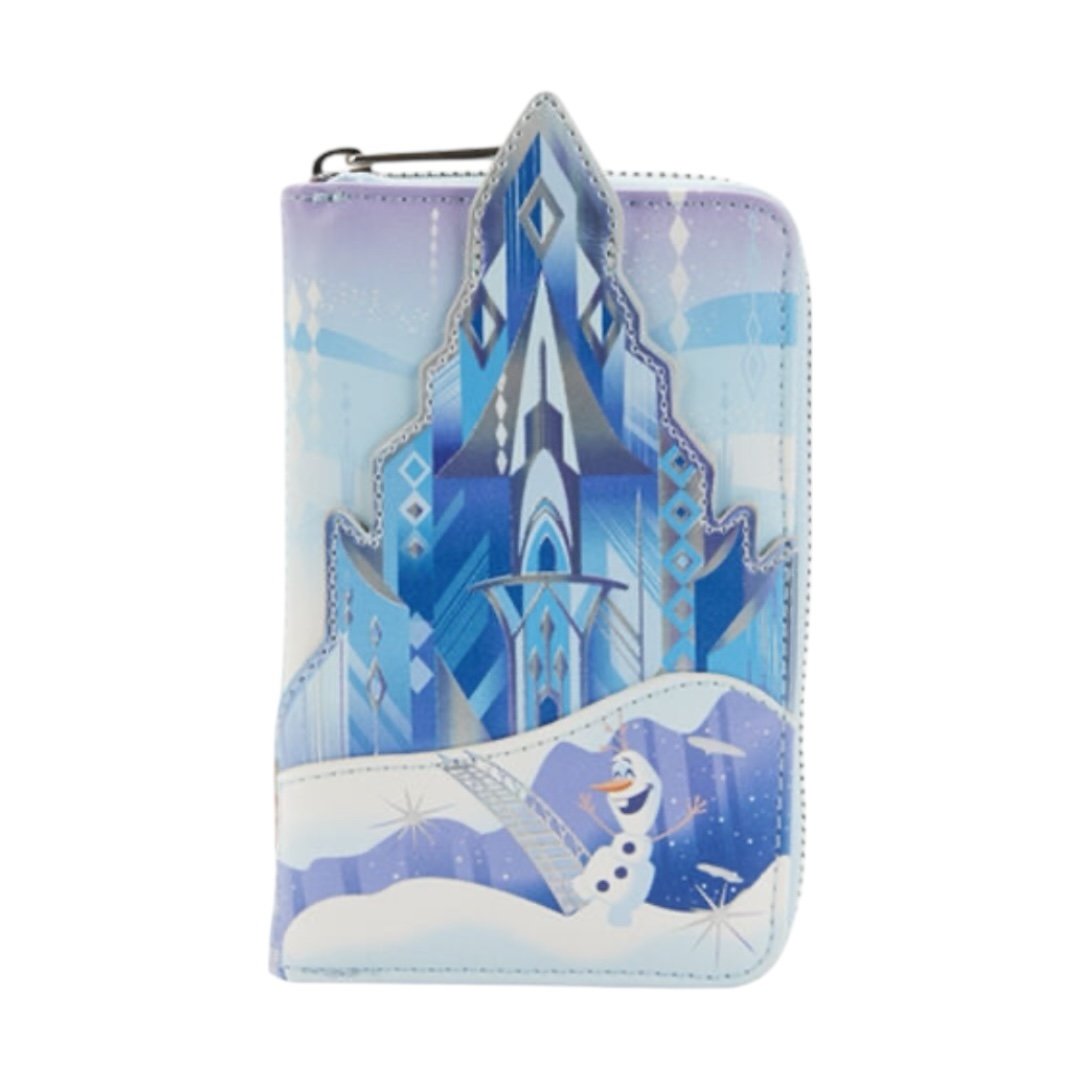 Loungefly Olaf Frozen Princess Elsa Castle Zip Around Wallet