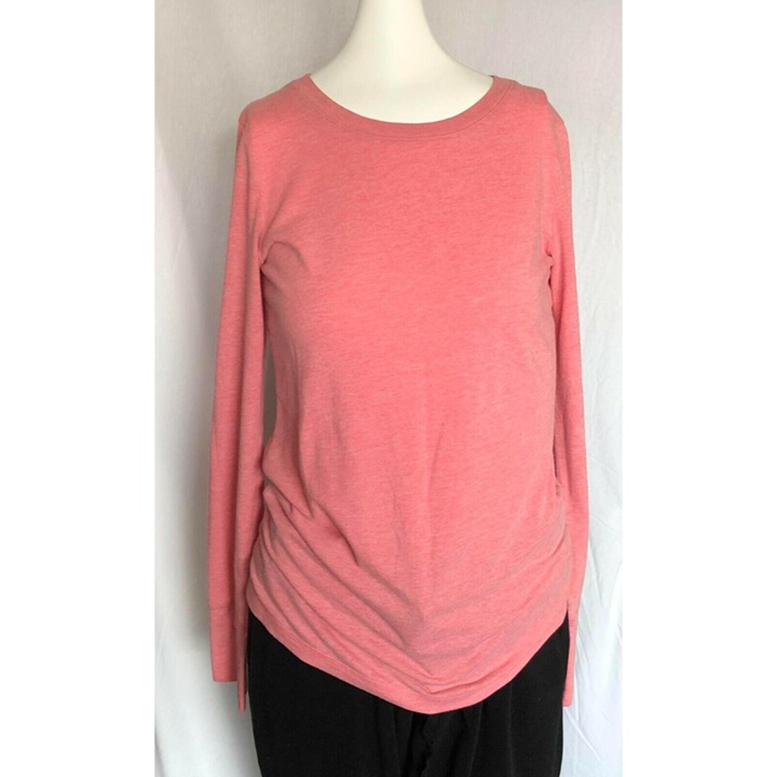 Women's Mossimo Casual Tee Long Sleeve Shirt Pink Medium 303