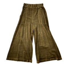 Aratta Silent Journey She Does Not Care Pants Size Small Olive