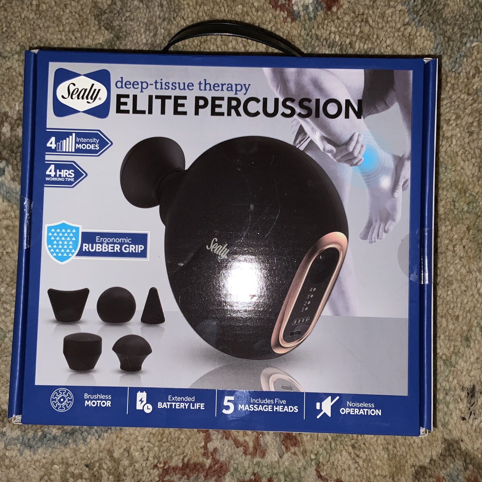 “New” Sealy Compact Power Elite Percussive Massage Gun