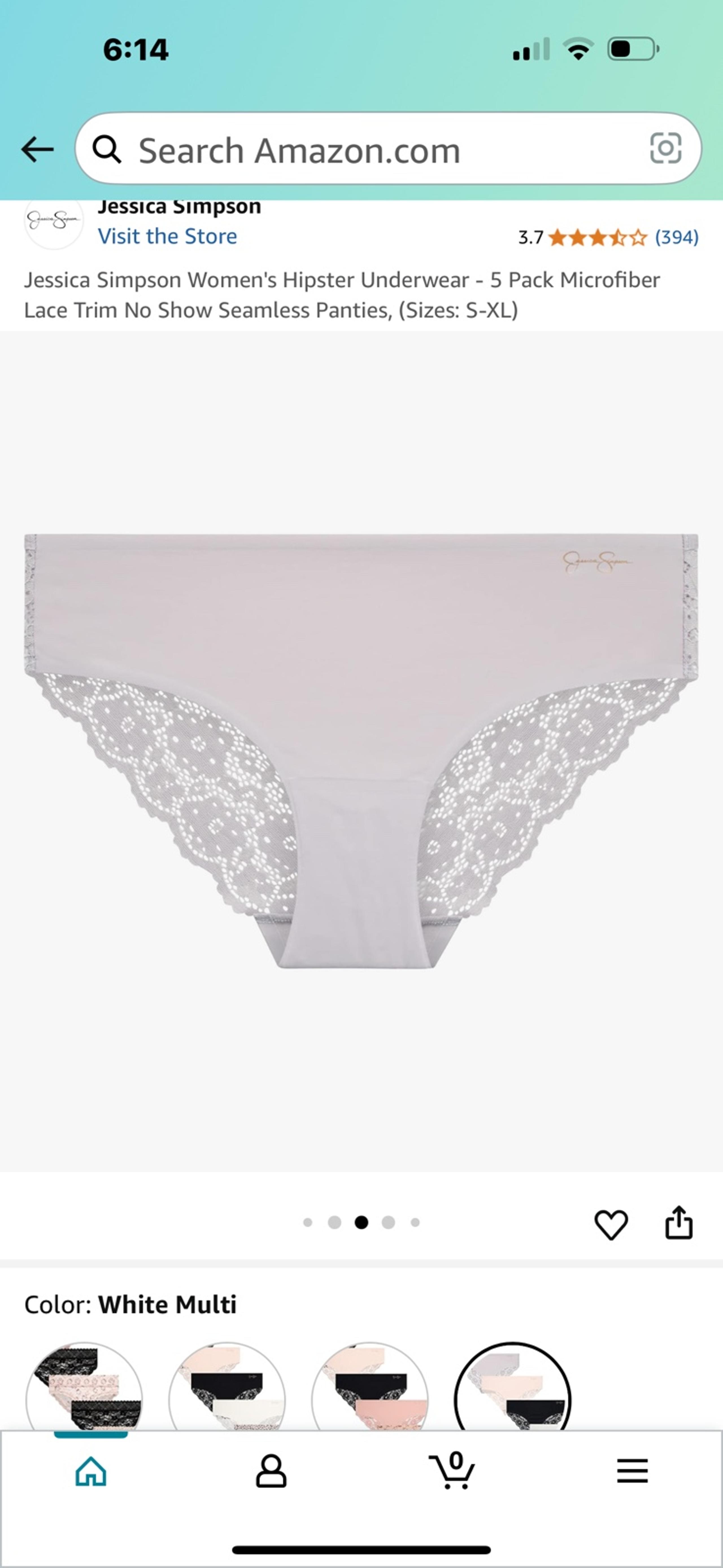 Jessica Simpson 2pack panties . Grey & black