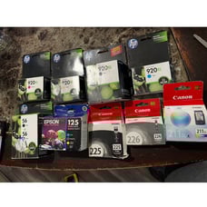 125 epson ink ,920 ink ,56 ink and the rest all expired bundle deal.