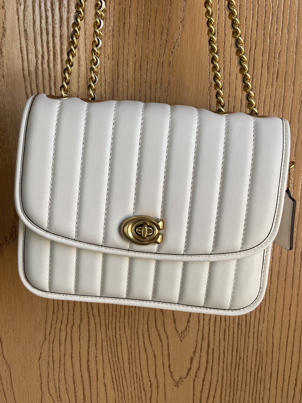 Coach Quilted Madison bag in white