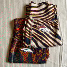2x VTG 90s Zubaz Yoga Pants Ladies XS Denver Broncos NFL