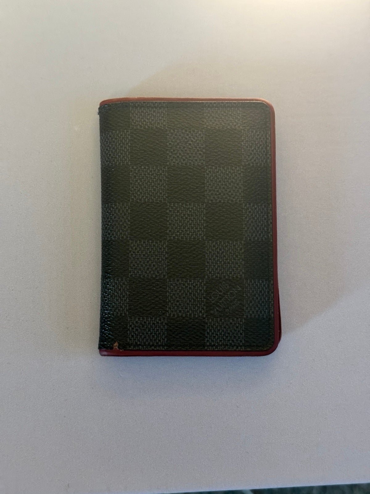 Louis Vuitton Damier Graphite Pocket Organizer Bordeaux rare
