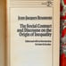 Social Contract and Discourse on the Origin of Inequality — Rousseau — 1967 Pb