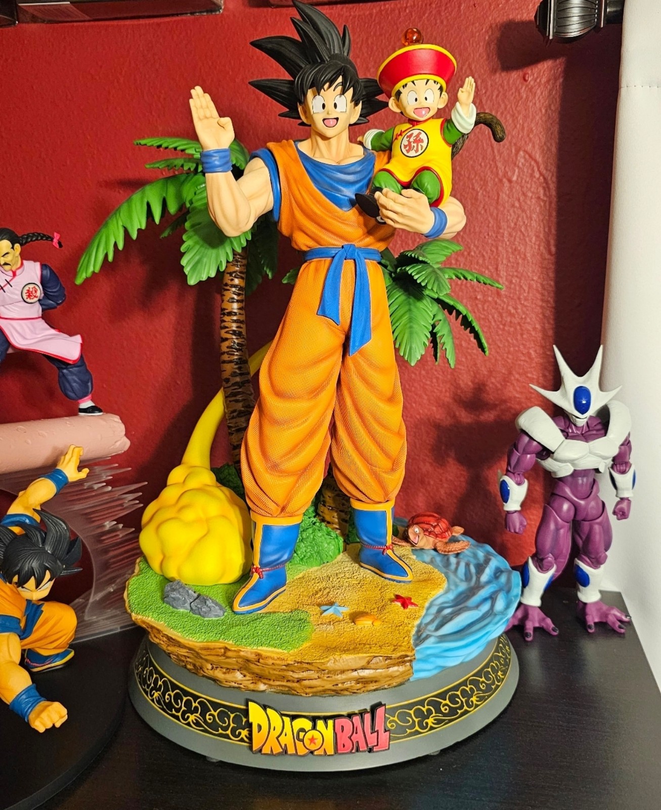 EGG Studios 1/6 Scale Dragon Ball Z Son Goku & Son Gohan Resin Statue USA SELLER