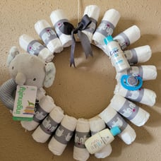Elephant Diaper Wreath