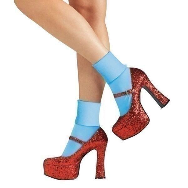 Wizard of Oz Ruby Platform Slippers Sz L