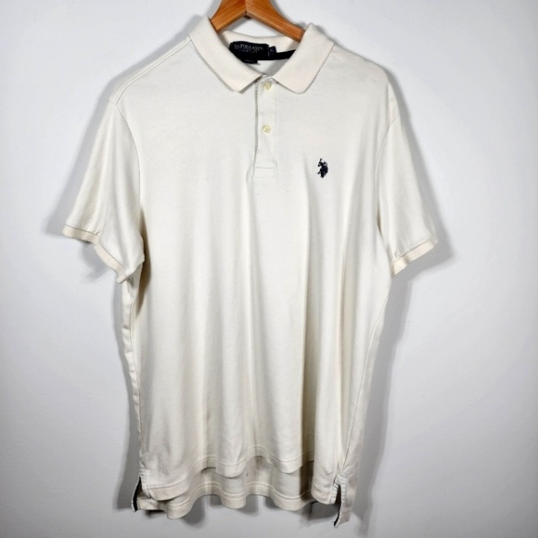 U.S. Polo Assn Cream Colored Luxury Feel Polo Shirt Size XL U.S. Polo Assn Cream Colored Luxury Feel Polo Shirt Size XL
