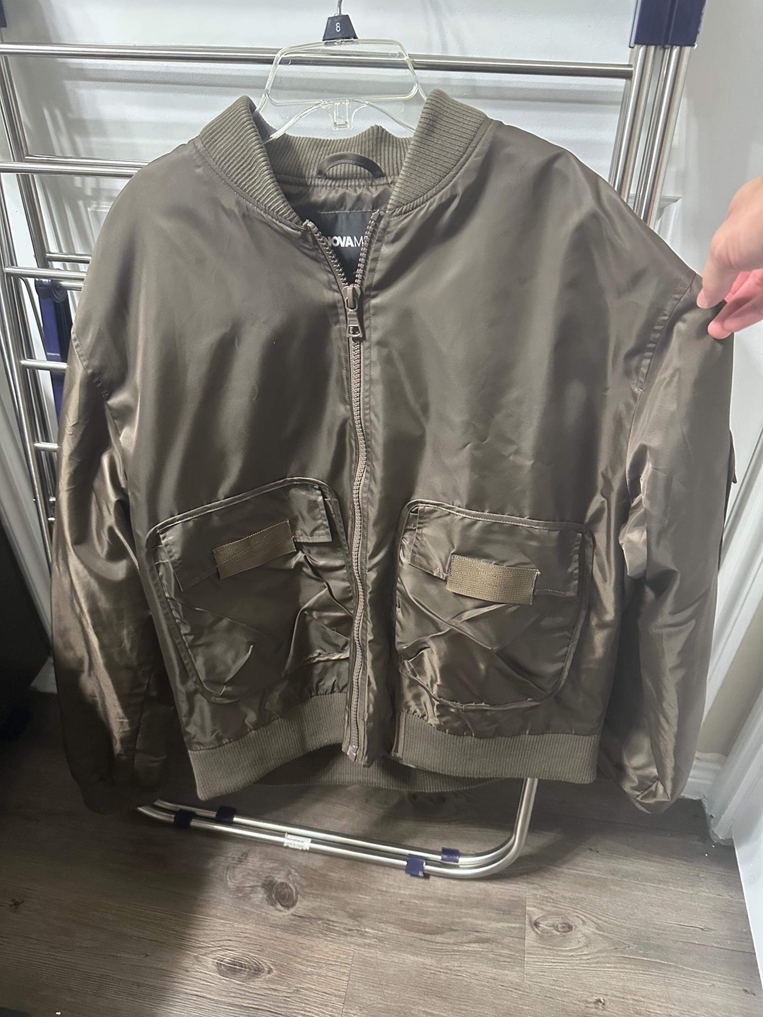 Utility Bomber Jacket, Brown, Men's Large, Fashion Nova Men SOLD OUT Online