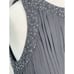 Bill Levkoff Beaded Sleeveless Floor Length Open Back Maxi Dress Gown Black 12