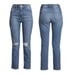 ⭐Joe's Size 29 Women's Slim Straight Ankle Raw Hem Distressed Jeans blue New