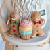 Large Christmas Santa Pastry Chef Gingerbread Pastel Cupcakes