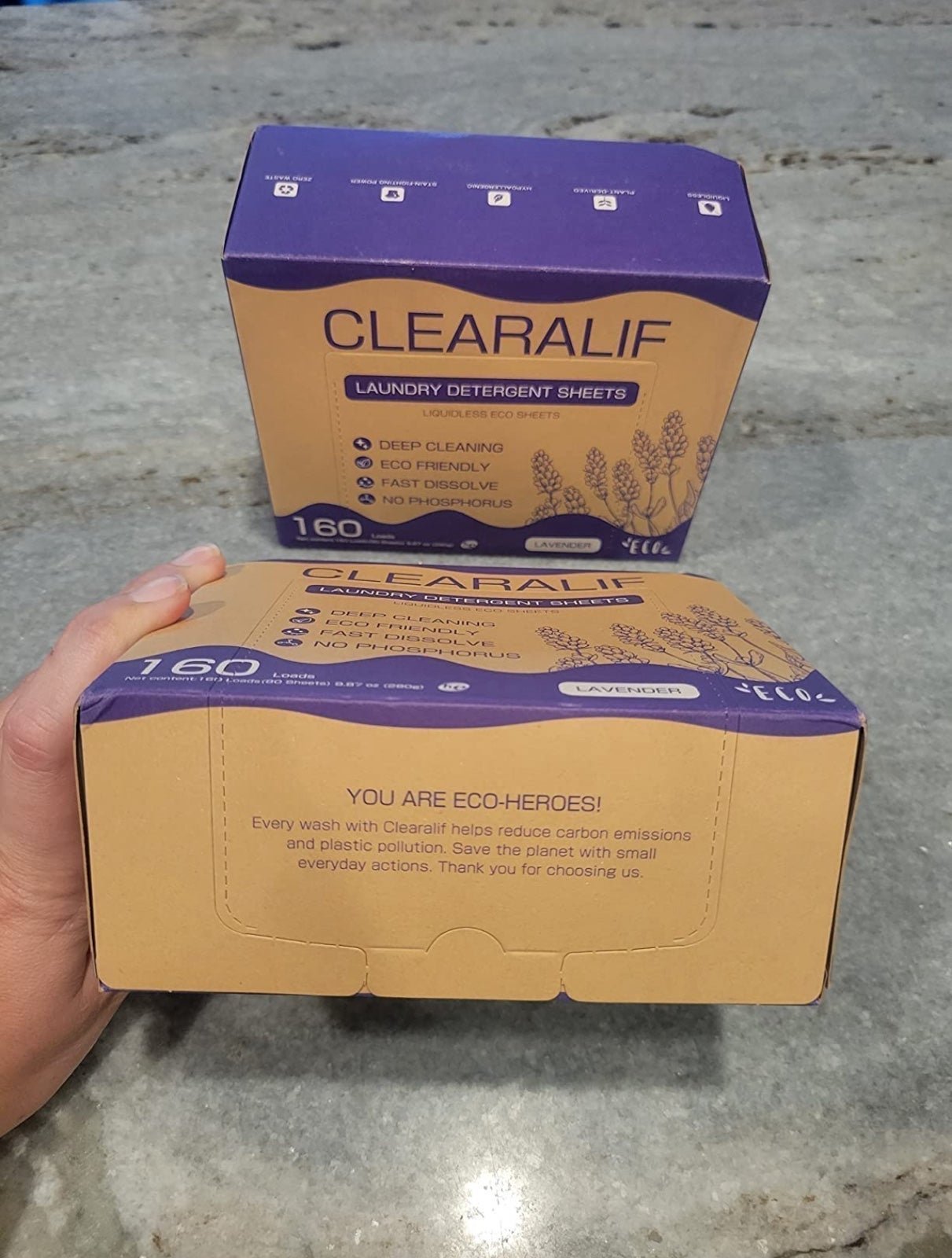 Eco Friendly Laundry Detergent - 2 Packs- Lavender Up to 320 Loads