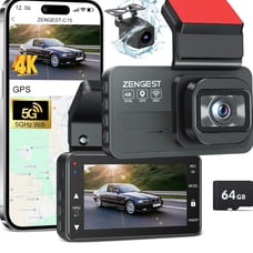 4K Dash Cam Front and Rear, Car Camera Driving Recorder with Night Vision-new