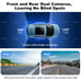 4K Dash Cam Front and Rear, Car Camera Driving Recorder with Night Vision-new