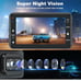 4K Dash Cam Front and Rear, Car Camera Driving Recorder with Night Vision-new