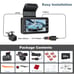 4K Dash Cam Front and Rear, Car Camera Driving Recorder with Night Vision-new